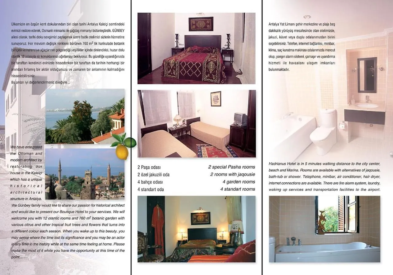 ***  Hotel Hadrianus Pansion Antalya Türkei